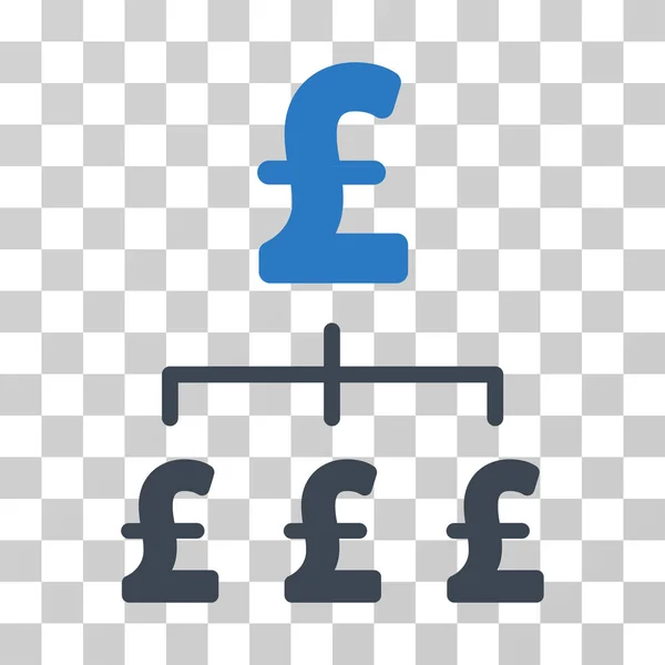 Pound Hierarchy Vector Icon — Stock Vector
