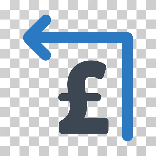 Pound Moneyback Vector Icon — Stock Vector
