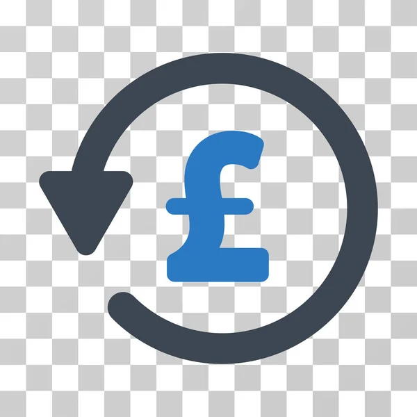Pound Rebate Vector Icon — Stock Vector