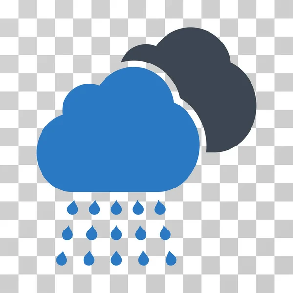 Nubes de lluvia Vector Icono — Vector de stock