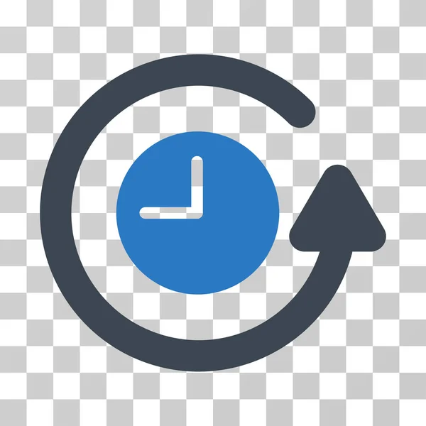 Uhr-Vektorsymbol wiederherstellen — Stockvektor