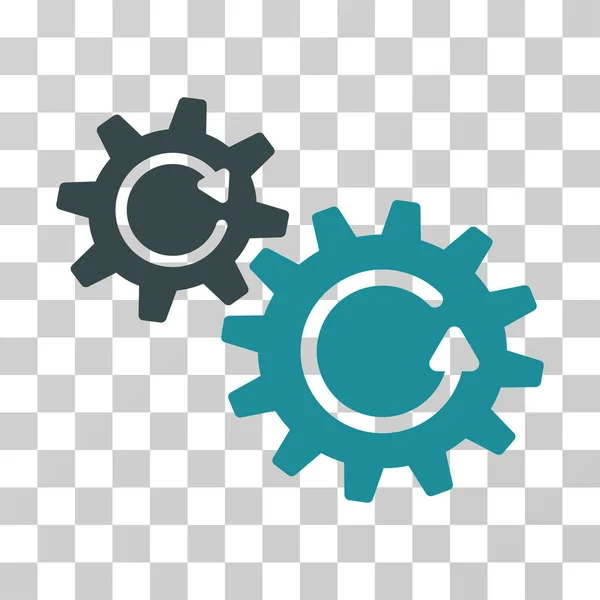 Cogs Rotación Vector Icono — Archivo Imágenes Vectoriales