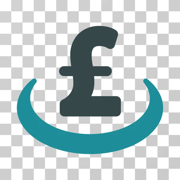Pound Deposit Placement Vector Icon — Stock Vector