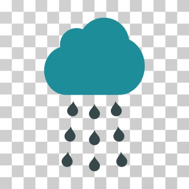 yağmur bulutu vektör simgesi