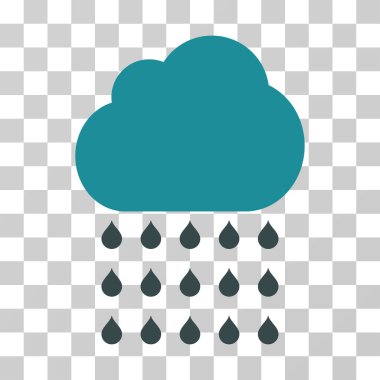 yağmur bulutu vektör simgesi