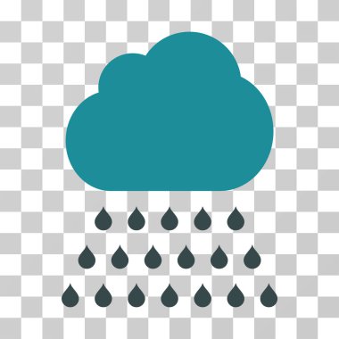 yağmur bulutu vektör simgesi