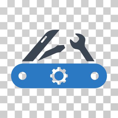 Swiss Knife Vector Icon clipart