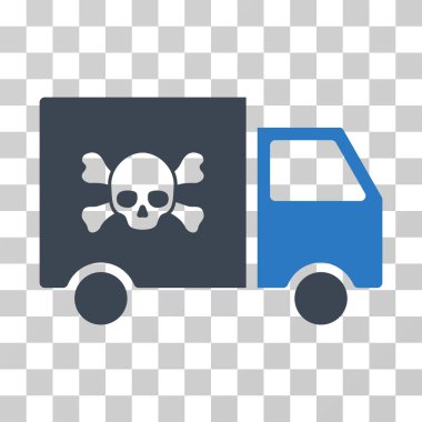 Toksik ulaşım araç vektör simgesi