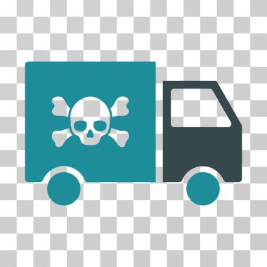 Toksik ulaşım araç vektör simgesi