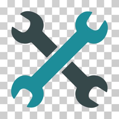 İngiliz anahtarları vektör simgesi