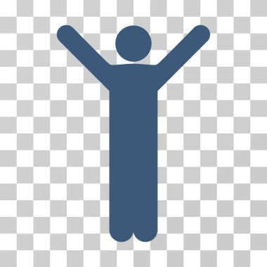 Mutlu bir adam vektör simgesi