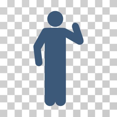 Görüş poz vektör simgesi