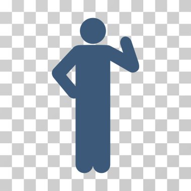 Teklif poz vektör simgesi