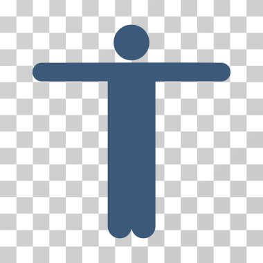 Korkuluk poz vektör simgesi