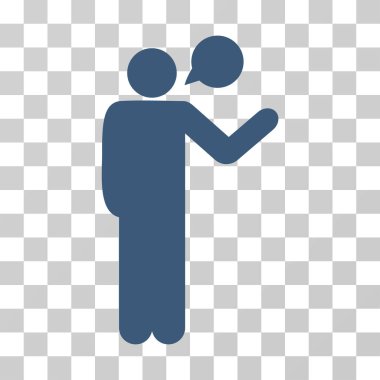 Konuşan adam vektör simgesi