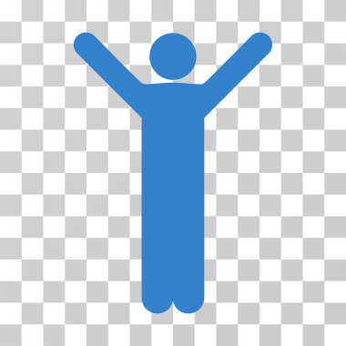 Mutlu bir adam vektör simgesi