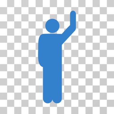 Otostop poz vektör simgesi