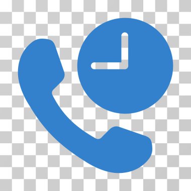 Telefon zaman vektör simgesi