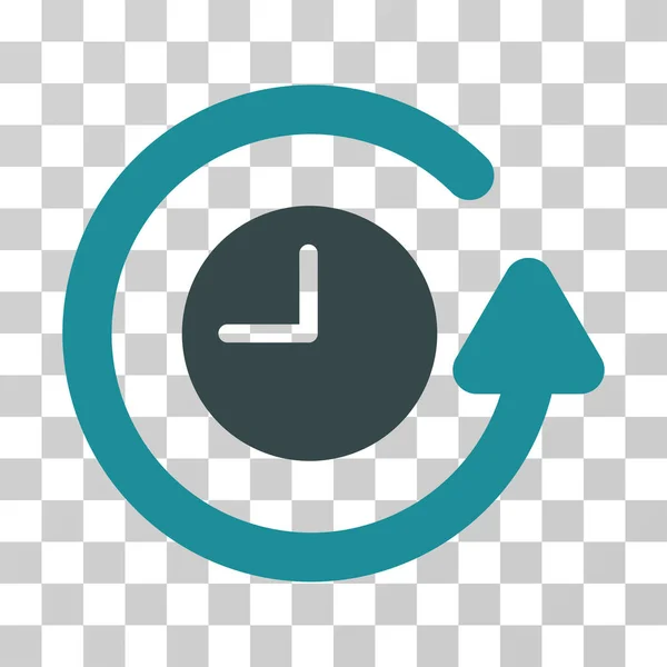 Restaurar ícone de vetor de relógio — Vetor de Stock