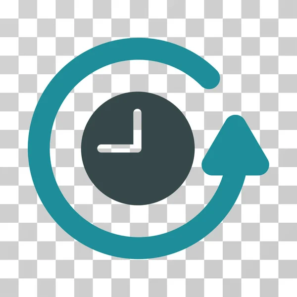 Restaurar icono de vector de reloj — Archivo Imágenes Vectoriales