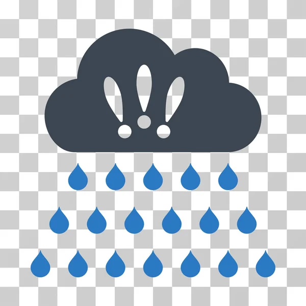 Åska regn moln vektor Icon — Stock vektor