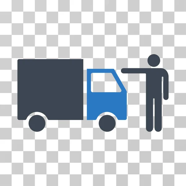 Icon do vetor do cliente do caminhão — Vetor de Stock