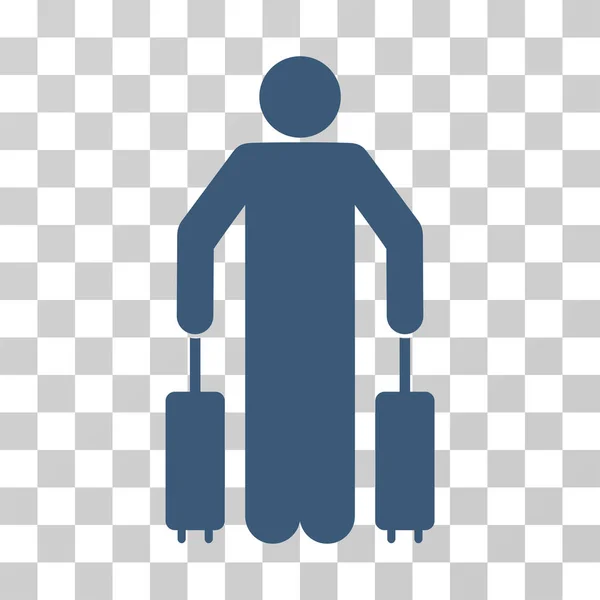 Passenger Baggage Vector Icon — Stock Vector