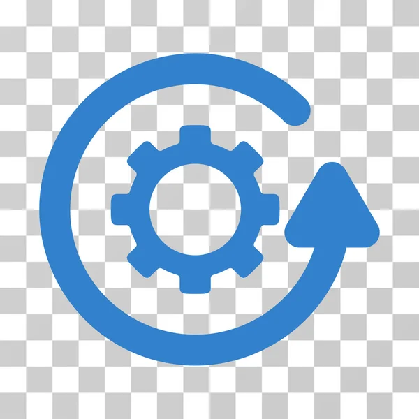 Gearwheel Dirección de rotación Vector Icono — Archivo Imágenes Vectoriales