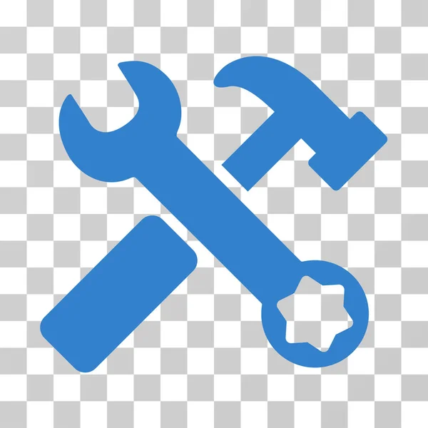 Hammer und Schraubenschlüssel Vektor-Symbol — Stockvektor