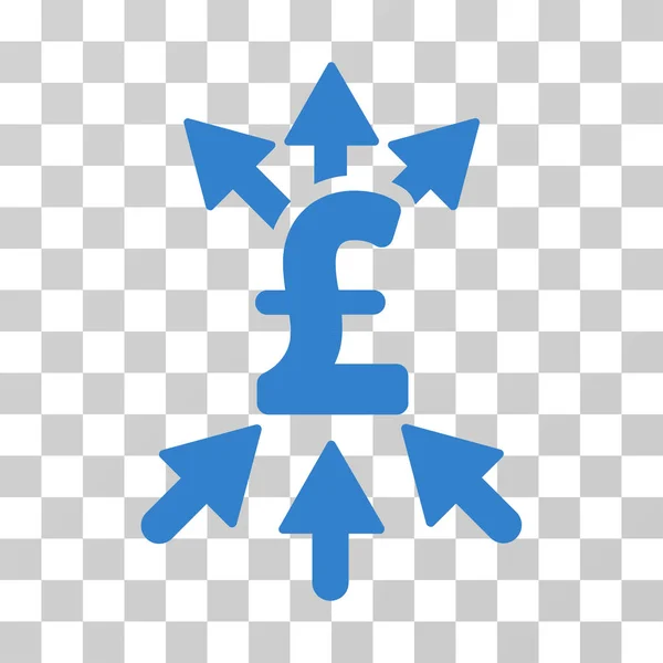 Pfund Payment Broker Vektor Symbol — Stockvektor