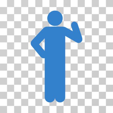 Teklif poz vektör simgesi