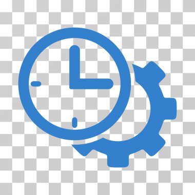 Zaman kurulum dişli vektör simgesi