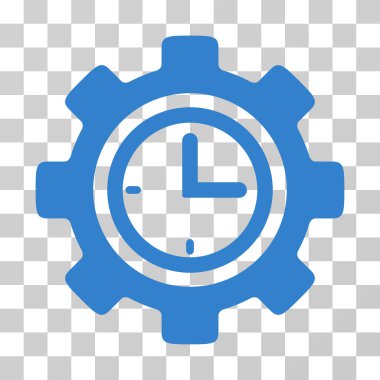 Zaman kurulum dişli vektör simgesi