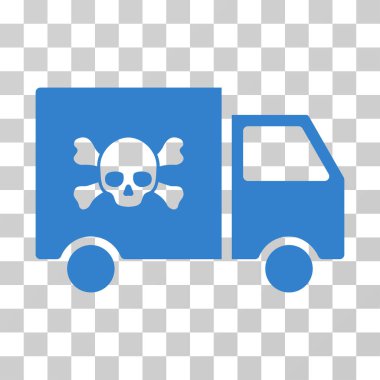 Toksik ulaşım araç vektör simgesi