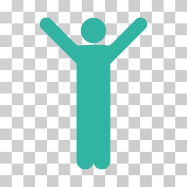 Mutlu bir adam vektör simgesi