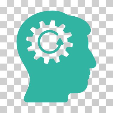 Döndürme vektör simgesi kafa dişli