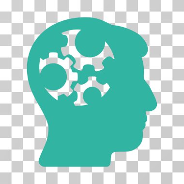 Zihin Gears vektör simgesi