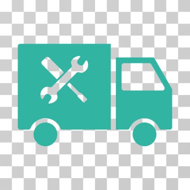 Hizmet araba vektör simgesi