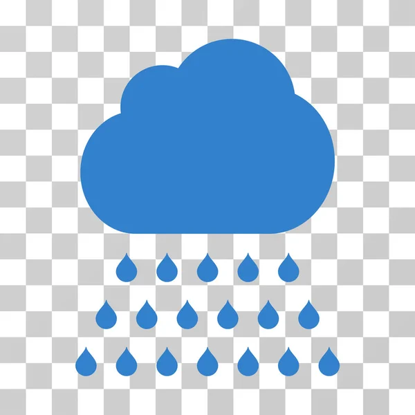 Lluvia nube vector icono — Vector de stock