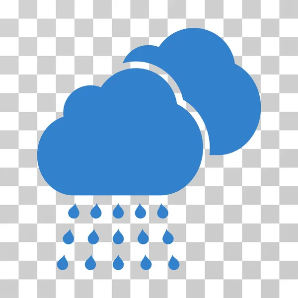 Regn moln vektor symbol — Stock vektor