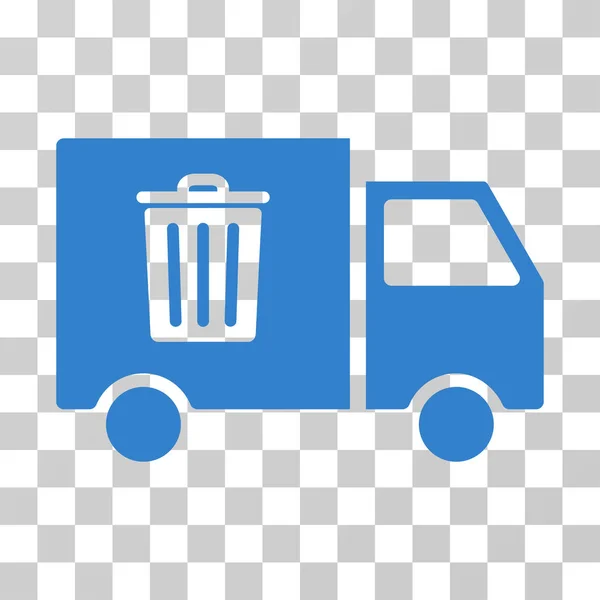 Rubbish Transport Van Vector Icon — Stock Vector