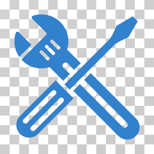 Spanner And Screwdriver Vector Icon — Stock Vector