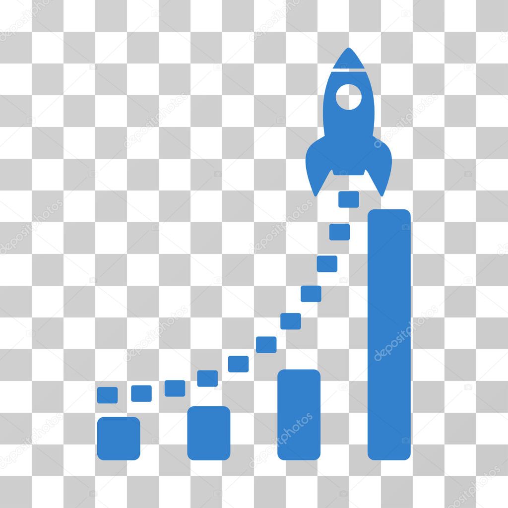 Rocket Business Start Vector Icon