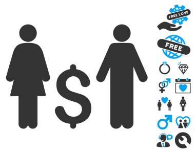 Aşk Bonus ile aile dolar simgesi