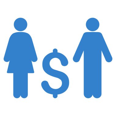 Aile Doları düz vektör simgesi