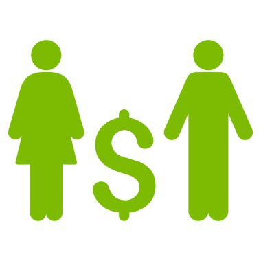 Aile Doları düz vektör simgesi