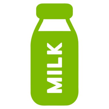 Süt Şişesi Düz Vektör Simgesi