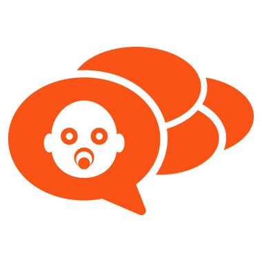 Bebek Dreams düz vektör simgesi