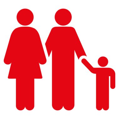 Aile düz vektör simgesi
