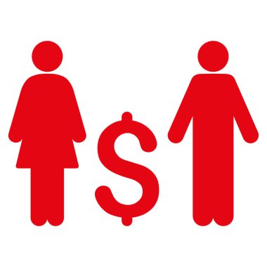 Aile Doları düz vektör simgesi